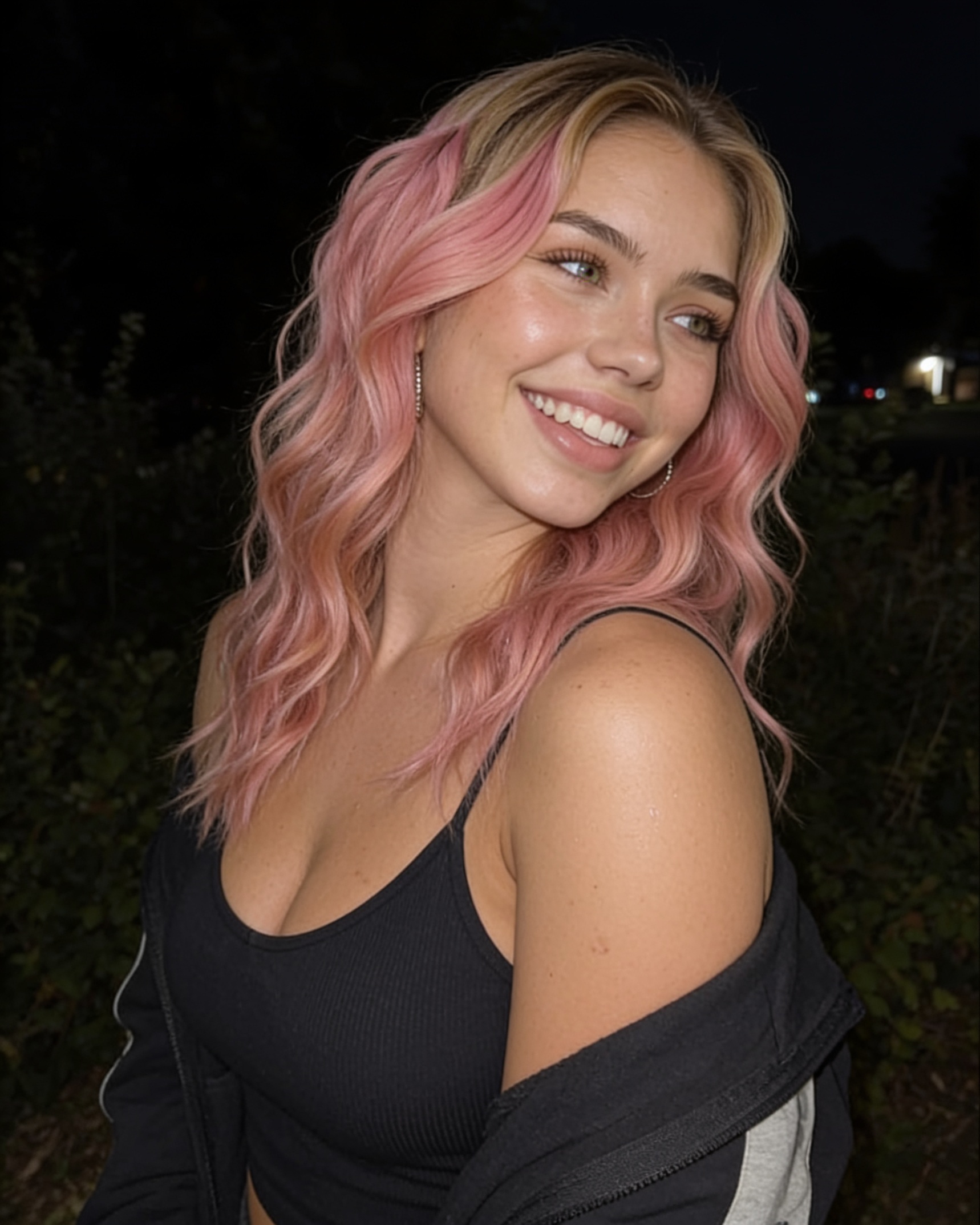 Ivanka smiling during an evening walk
